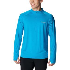 imageColumbia Mens Standard M Endless Trail 12 Zip Mesh Long SleeveOcean Blue