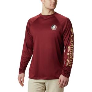 imageColumbia NCAA Florida State Seminoles Mens Terminal Tackle Long Sleeve Shirt Small FSU  CabernetSierra Tan