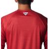 imageColumbia Mens Collegiate Terminal Tackle Heather Long Sleeve ShirtAla  Red Velvet Heather