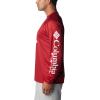 imageColumbia Mens Collegiate Terminal Tackle Heather Long Sleeve ShirtAla  Red Velvet Heather