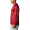 imageColumbia Mens Collegiate Terminal Tackle Heather Long Sleeve ShirtArk  Red Velvet Heather
