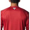 imageColumbia Mens Collegiate Terminal Tackle Heather Long Sleeve ShirtArk  Red Velvet Heather