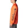 imageColumbia Mens Collegiate Terminal Tackle Heather Long Sleeve ShirtAub  Spark Orange Heather