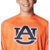 imageColumbia Mens Collegiate Terminal Tackle Heather Long Sleeve ShirtAub  Spark Orange Heather