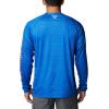 imageColumbia Mens Collegiate Terminal Tackle Heather Long Sleeve ShirtFla  Azul Heather