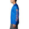 imageColumbia Mens Collegiate Terminal Tackle Heather Long Sleeve ShirtFla  Azul Heather