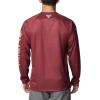 imageColumbia Mens Collegiate Terminal Tackle Heather Long Sleeve ShirtFsu  Cabernet Heather
