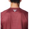 imageColumbia Mens Collegiate Terminal Tackle Heather Long Sleeve ShirtFsu  Cabernet Heather