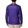 imageColumbia Mens Collegiate Terminal Tackle Heather Long Sleeve ShirtLsu  Vivid Purple Heather