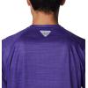 imageColumbia Mens Collegiate Terminal Tackle Heather Long Sleeve ShirtLsu  Vivid Purple Heather
