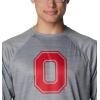 imageColumbia Mens Collegiate Terminal Tackle Heather Long Sleeve ShirtOs  Columbia Grey Heather