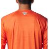 imageColumbia Mens Collegiate Terminal Tackle Heather Long Sleeve ShirtOsu  Tangy Orange Heather