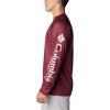 imageColumbia Mens Collegiate Terminal Tackle Heather Long Sleeve ShirtTam  Deep Maroon Heather