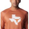 imageColumbia Mens Collegiate Terminal Tackle Heather Long Sleeve ShirtTex  Cedar Heather