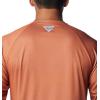 imageColumbia Mens Collegiate Terminal Tackle Heather Long Sleeve ShirtTex  Cedar Heather