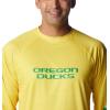 imageColumbia Mens Collegiate Terminal Tackle Heather Long Sleeve ShirtUo  Yellow Glo Heather