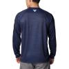 imageColumbia Mens Collegiate Terminal Tackle Heather Long Sleeve ShirtWv  Collegiate Navy Heather