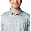 imageColumbia Mens Super Slack Tide Stretch PoloCrushed Blue Casted N Blasted