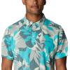 imageColumbia Mens Thistletown Hills PoloIce Green Floriated