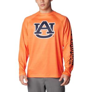 imageColumbia Mens Collegiate Terminal Tackle Heather Long Sleeve ShirtAub  Spark Orange Heather