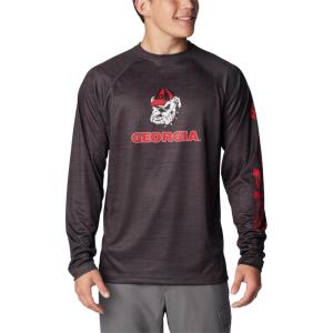 imageColumbia Mens Collegiate Terminal Tackle Heather Long Sleeve ShirtUga  Shark Heather