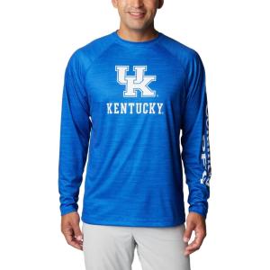 imageColumbia Mens Collegiate Terminal Tackle Heather Long Sleeve ShirtUk  Azul Heather
