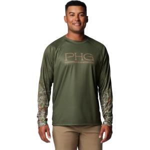 imageColumbia Mens PHG Super Terminal Shot Timberwoods Long SleeveSurplus Green Antlers Super Fade