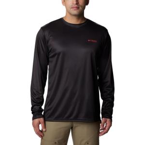 imageColumbia Mens PHG Terminal Shot Game Flag Long SleeveBlack  Blaze Cast N Blast