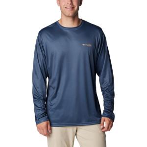 imageColumbia Mens PHG Terminal Shot Game Flag Long SleeveZinc  Fossil Cast N Blast