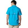 imageColumbia Mens Blood and Guts Iv Woven Short SleeveOcean Blue