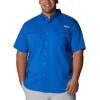 imageColumbia Mens Blood and Guts Iv Woven Short SleeveVivid Blue