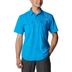 imageColumbia Mens Blood and Guts Iv Woven Short SleeveCompass Blue