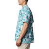 imageColumbia Mens Trollers Best Short Sleeve ShirtBright Aqua Polynesian Print
