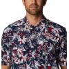 imageColumbia Mens Trollers Best Short Sleeve ShirtCollegiate Navy Fireworks Fish Print