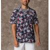 imageColumbia Mens Trollers Best Short Sleeve ShirtCollegiate Navy Fireworks Fish Print