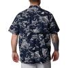 imageColumbia Mens Trollers Best Short Sleeve ShirtCollegiate Navy Mighty Marlins Print