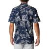 imageColumbia Mens Trollers Best Short Sleeve ShirtCollegiate Navy Mighty Marlins Print