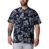 imageColumbia Mens Trollers Best Short Sleeve ShirtCollegiate Navy Mighty Marlins Print