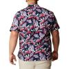imageColumbia Mens Trollers Best Short Sleeve ShirtCollegiate Navy Tuna Paradise Print