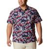 imageColumbia Mens Trollers Best Short Sleeve ShirtCollegiate Navy Tuna Paradise Print