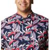 imageColumbia Mens Trollers Best Short Sleeve ShirtCollegiate Navy Tuna Paradise Print
