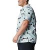 imageColumbia Mens Trollers Best Short Sleeve ShirtCool Green Freshwater Dryfly Print