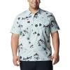 imageColumbia Mens Trollers Best Short Sleeve ShirtCool Green Freshwater Dryfly Print