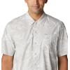 imageColumbia Mens Trollers Best Short Sleeve ShirtCool Grey Mighty Marlins Print