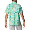 imageColumbia Mens Trollers Best Short Sleeve ShirtElectric Turquoise Festive Fishin Print