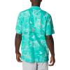 imageColumbia Mens Trollers Best Short Sleeve ShirtElectric Turquoise Mighty Marlins Print