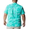 imageColumbia Mens Trollers Best Short Sleeve ShirtElectric Turquoise Mighty Marlins Print