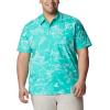 imageColumbia Mens Trollers Best Short Sleeve ShirtElectric Turquoise Mighty Marlins Print
