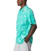 imageColumbia Mens Trollers Best Short Sleeve ShirtElectric Turquoise Mighty Marlins Print