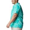 imageColumbia Mens Trollers Best Short Sleeve ShirtElectric Turquoise Mighty Marlins Print